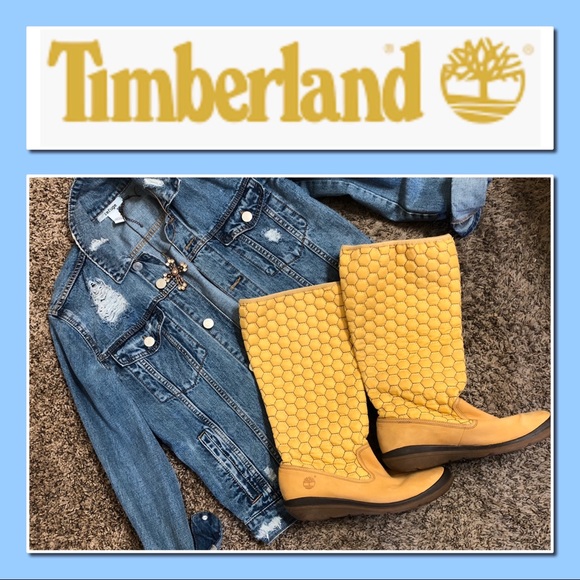 EUC SZ 9M Timberland Honeycomb Winter Boots
